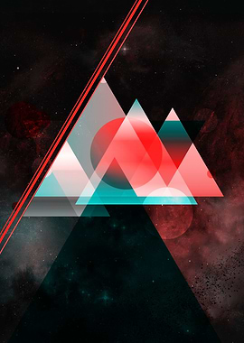 A geometric abstraction in space and time.