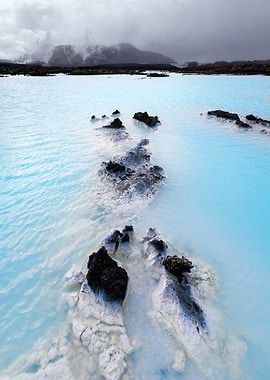 The Blue Lagoon geothermal spa is one of the most visit ...