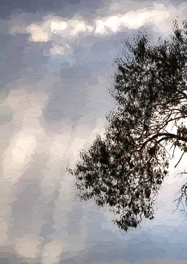 cloudy sky on the hilly