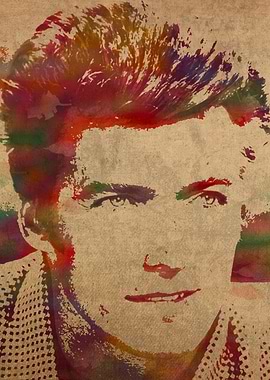 Clint Eastwood Watercolor Portrait