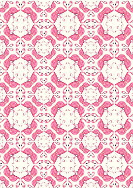 Flamingo Mozaik Pattern