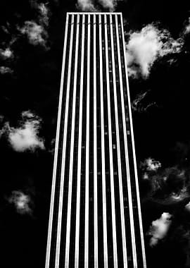 A skyscraper in Manhattan,