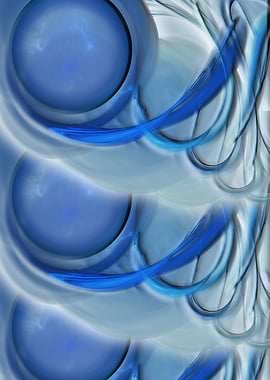 Blue Abstract Design CB