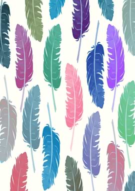 colorful feathers