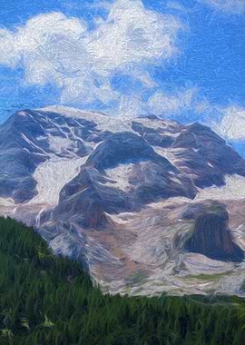 glacier mountain landscape