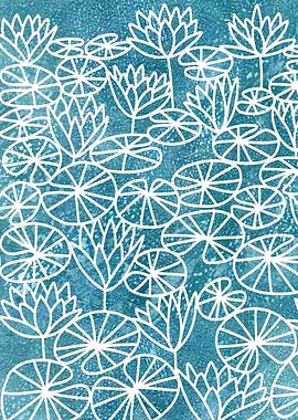 Papercut Water Lillies