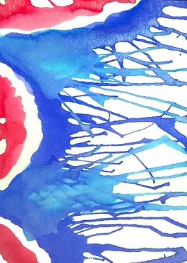 Watercolor Improvisation experimenting with dripping wa ...