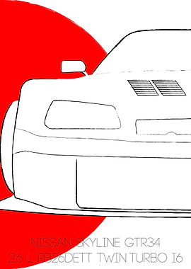 Nissan Skyline GTR R34 Pla