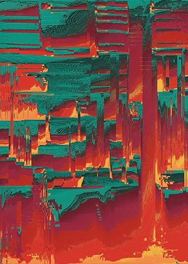 ‘scrtlvl’ by OW. A series of digital disturbances creat ...