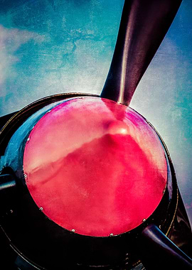 Red Spinner And Propeller