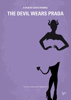 No661 My The Devil Wears Prada minimal movie poster A ...