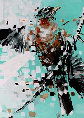 Based on original 24' x 30' acrylic on canvas painting