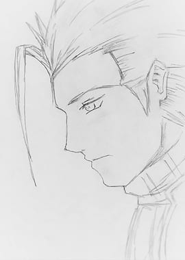Pencil drawing of Zack Fair (Crisis Core: Final Fantasy ...