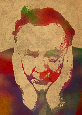 Author James Patterson Watercolor Portrait