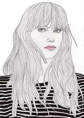 Pastel Girl 1 The Original illustration is on A4 fine g ...