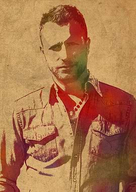 Dierks Bentley Watercolor Portrait
