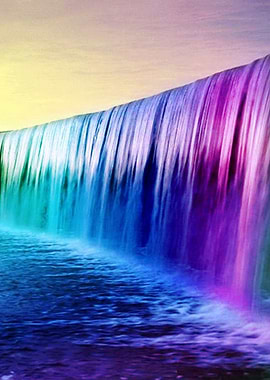 Waterfall and Rainbow
