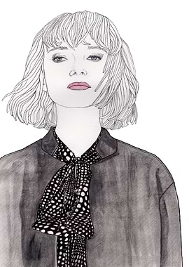 Pastel Girl 2 The Original illustration is on A4 fine g ...