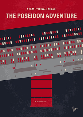 No679 My The Poseidon Adventure minimal movie poster A ...