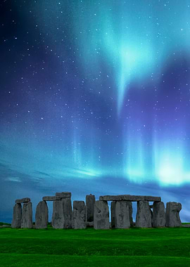 Stonehenge Aurora - While I was shooting around Sto ...