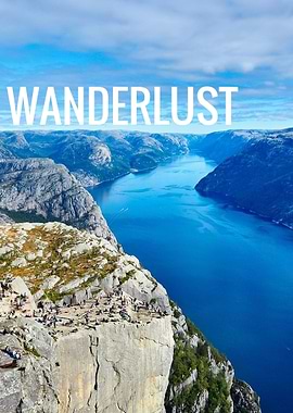 Wanderlust Typography Print