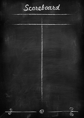 Scoreboard for games. Not reusable.