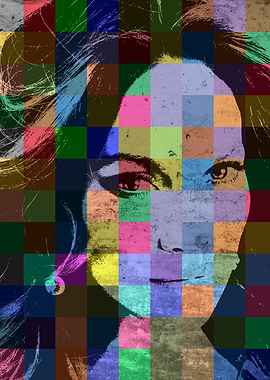 Jennifer Lopez JLO Patchwork Portrait.