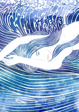 Water Nymph 58 — A mythological sea nymph created with ...