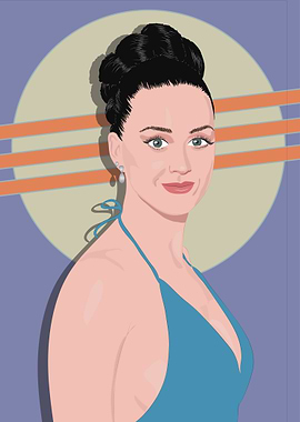 A portrait of Katy Perry form my portrait collection
