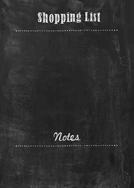 Shopping list.. Not reusable.