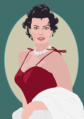 Portrait of Sophia Loren