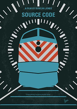 No685 My Source Code minimal movie poster A soldier wa ...