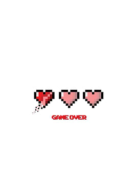 Hearts - Game over