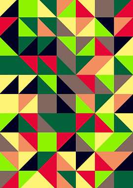 A colourful geometric pattern to brighten any room.