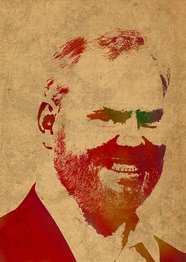 Jim Gaffigan Watercolor Portrait