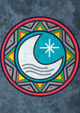 Hand drawn vector illustration or drawing of a sun, a m ...