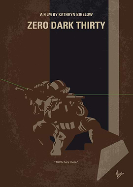 No692 My Zero Dark Thirty minimal movie poster A chron ...
