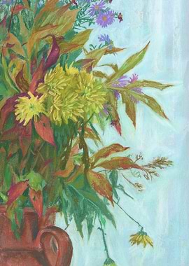 Fall bouquet with chrysanthemum