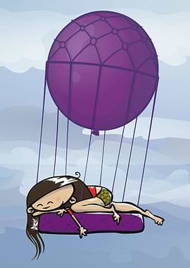 Flying ■■ What do you do on a rainy day? Illustrator Ma ...
