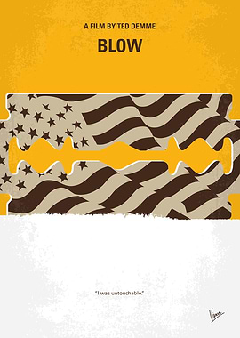 No693 My Blow minimal movie poster The story of George ...