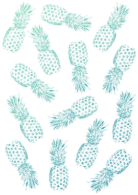 Pineapples Blue