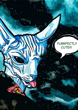 My OC Blue loves Japanese culture and joking :3