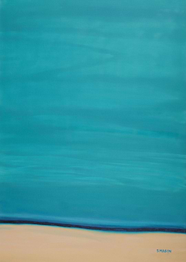 Calm beach.A still day on the beach.