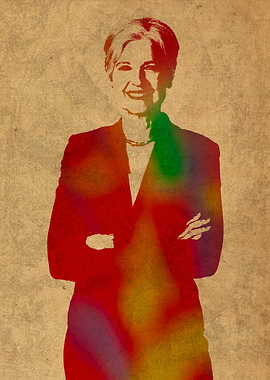Jill Stein Watercolor Portrait