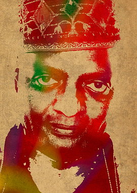 Kingsley Shacklebolt Watercolor Portrait