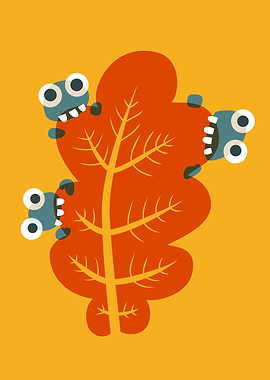 Cute autumn illustration of three cartoon bugs with hug ...