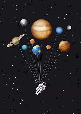 Funny astronaut airballons.