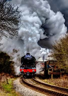 The Flying Scotsman leaving Grosmont