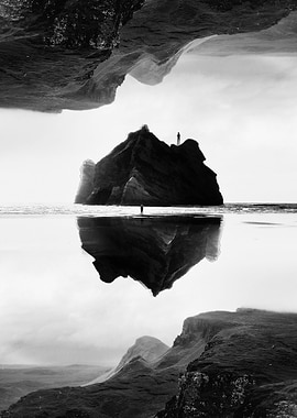 A man caught on an isolati