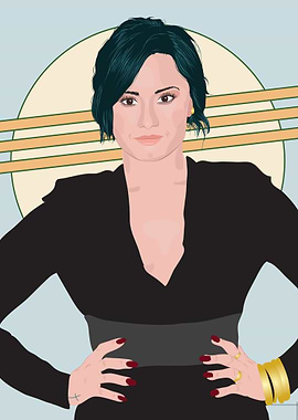 My Portrait of Demi Lovato from my Musicians collection ...